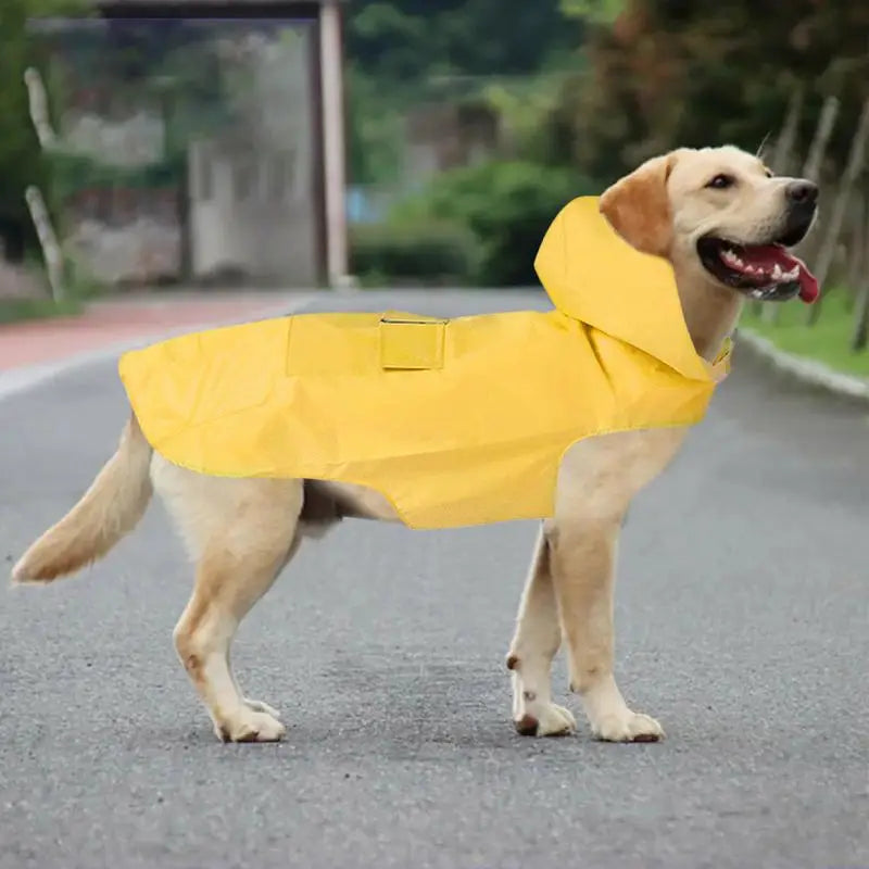 Pet Dog Rainwear Raincoat Dogs Pet Hooded Waterproof Jacket Clothes Rain Poncho  Pet Clothes Jumpsuit Water Resistant Clothes