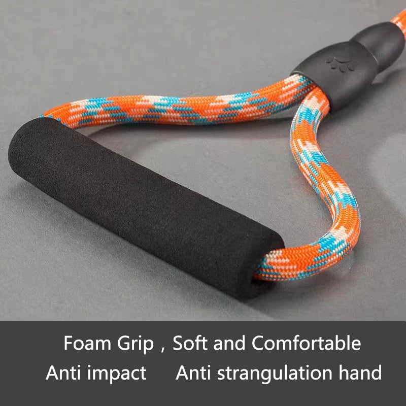 Anti Explosion Pet Nylon Leash Dog Harness Small Medium Dog Vest Safety Lead Walking Running Leash Durable Traction Rope 120CM