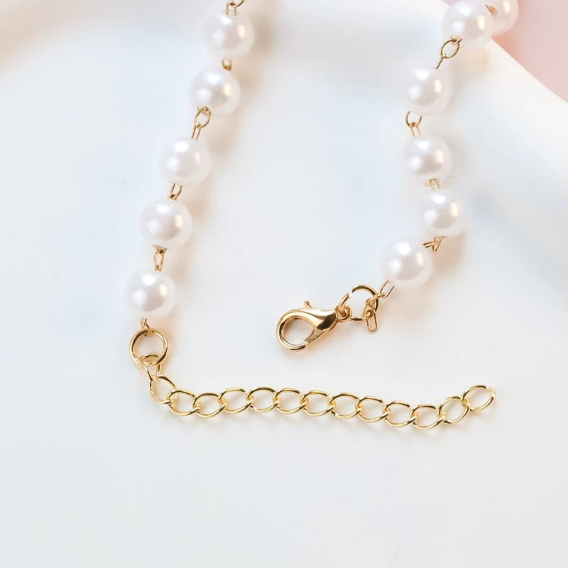 Pearl Chain Accessories for Cats Zircon Heart Pet Products Small Medium Puppy Neck Wear Wedding Birthday Gift Pet Dog Collar