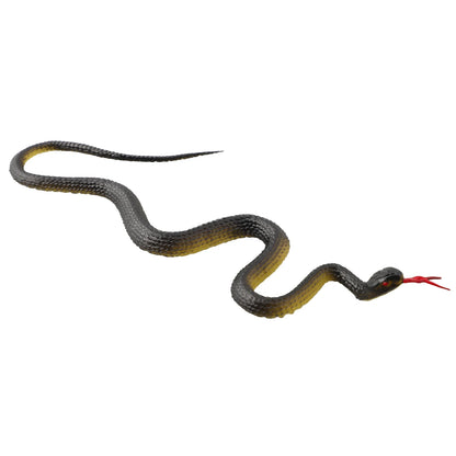 45cm Fake Realistic Rubber Toy Snake Simulation Anaconda Scary Halloween To Scare Birds Props Prank Trick Toy Accessories