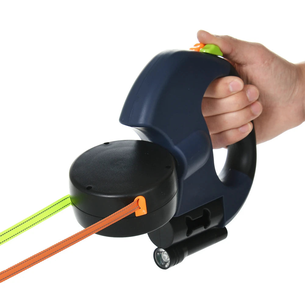 Retractable Dog Leash Lead For Small Dogs Cats Outdoor Walking With Lights Puppy Durable Nylon Traction Rope Yorkshire Supplies