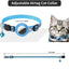 Pet cats AirTag PU Anti Loss Collar  Breakaway Reflective Strips Adjustable Kitten Collar Waterproof  cat collar accessories