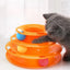 4 Levels Cat Toy Tower Turntable Roller Balls Toys Interactive Intelligence Training Track Puzzle Funny Games Accessories