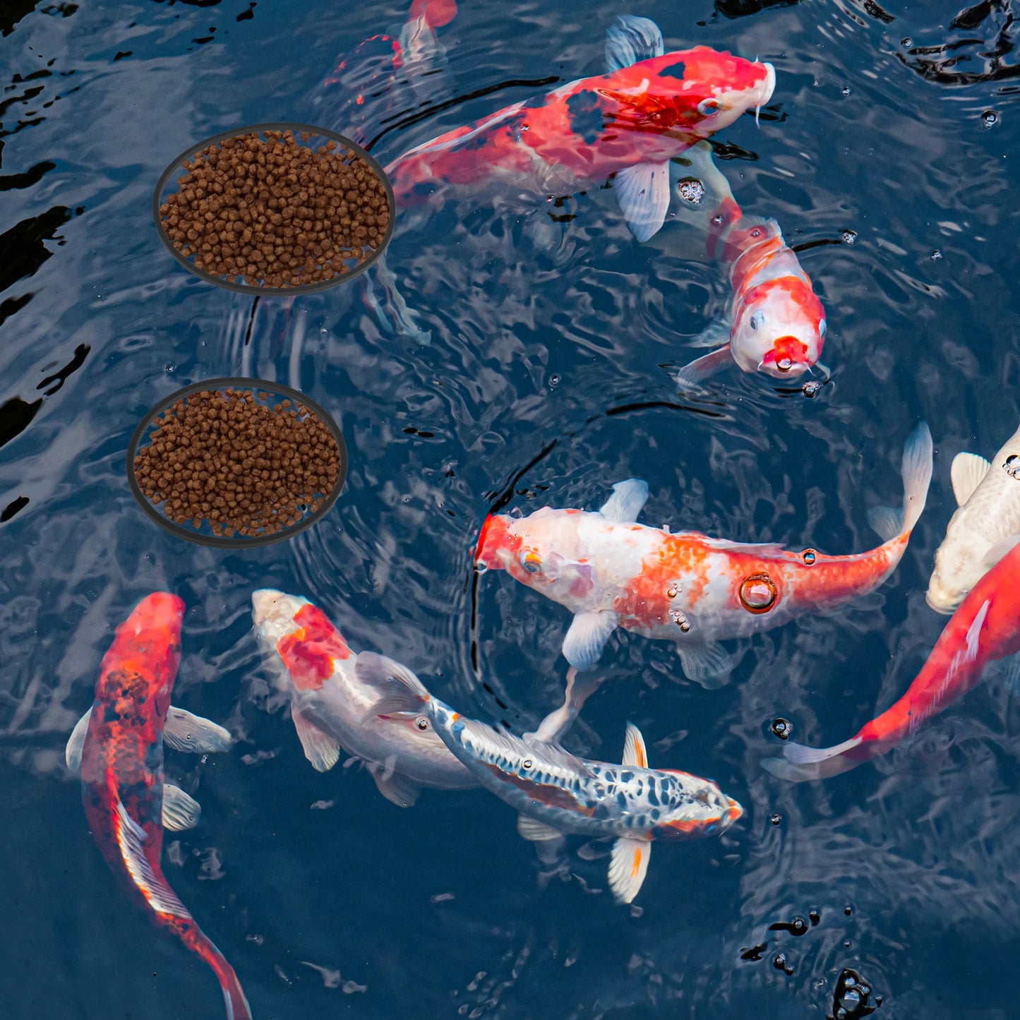 UXCELL Fish Feeding Ring Fish Feeders Floating Plant Corral Aquarium Fish Tank Plant Corral Fish Food Feeding Assistant 5pcs