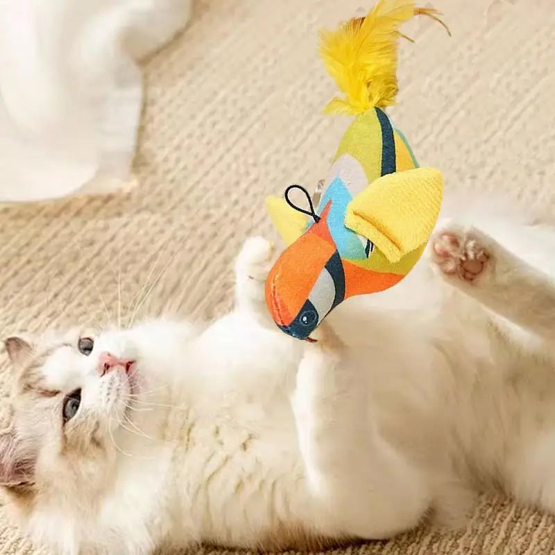 Cat Sound Bird Toy Interactive kitten Toy Bird With Sounds Real Birds Interactive Cat Toys For Indoors Realistic Toys For Cats