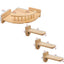 Cat Wall Mounted Solid Wooden Furniture Climbing Ladder and Cat Hammock with Scratching Post for Activity Indoor Cats Perches