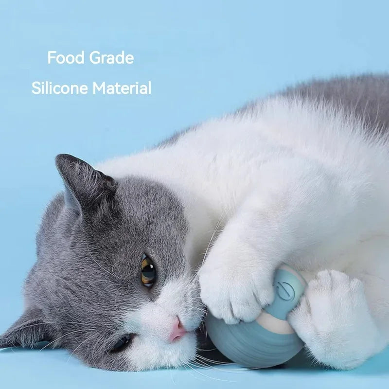Cat Interactive Ball Training Self-moving Kitten Electric Cat Ball Tovs Elect ronic Automatic Rolling Magic Ball Toys for Cat