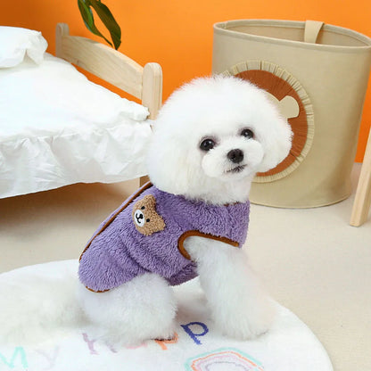 Pet Dog Clothes Winter Fleece Dog Vest Coat Plus Warm Jacket for Small Dogs Cats Clothing Puppy French Bulldog Chihuahua Apparel