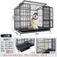 Dog Cage Small Medium Large Dog Square Tube Dog Cage Bold Iron Pet Dog Dog Cage Dog House Teddy Golden Retriever Supplies