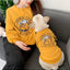 Dog Costume  Pet Clothes Crew Neck Korean Version Spring and Autumn Parent-child Wear Pure Cotton Four Colors Seven Sizes
