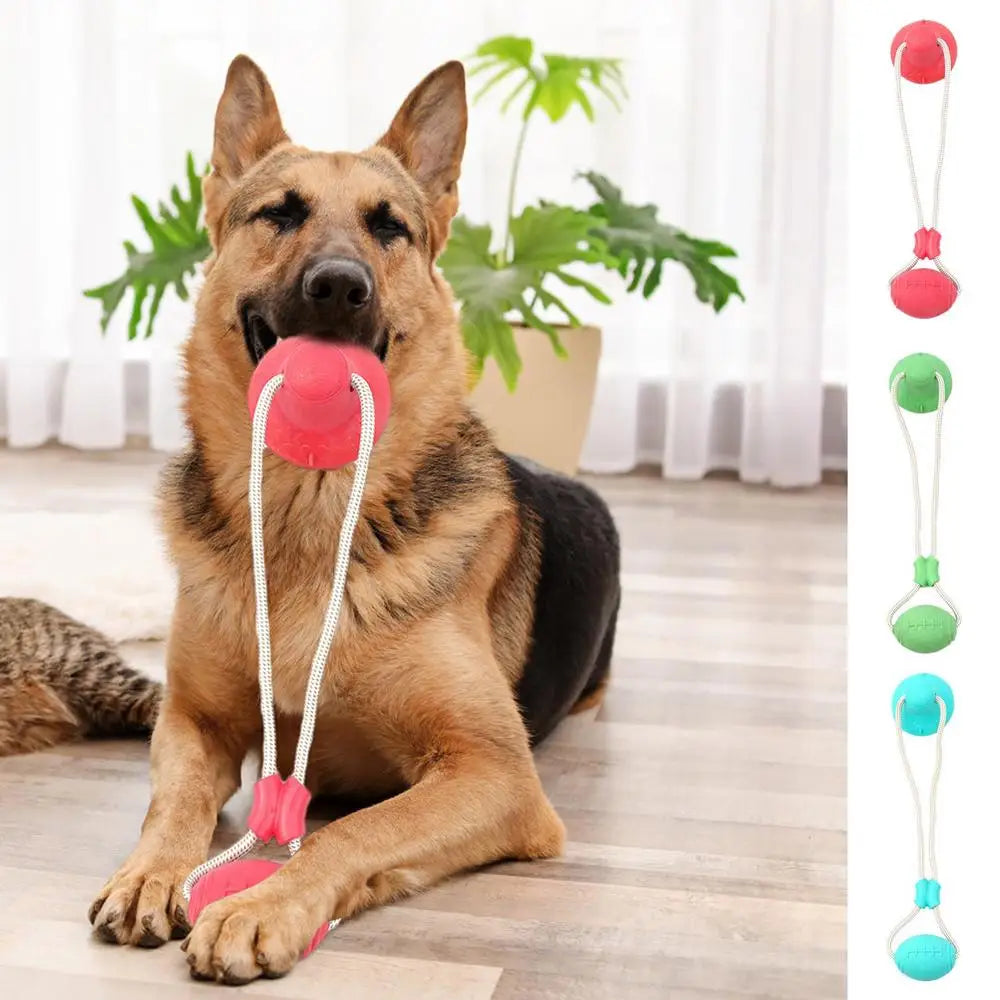 Dogs Suction Tug Toy Pet Tug Toys Puppy Chewing Teething Chew Toy Pet Training Anti Biting Rope Toys Dog Boredom Games