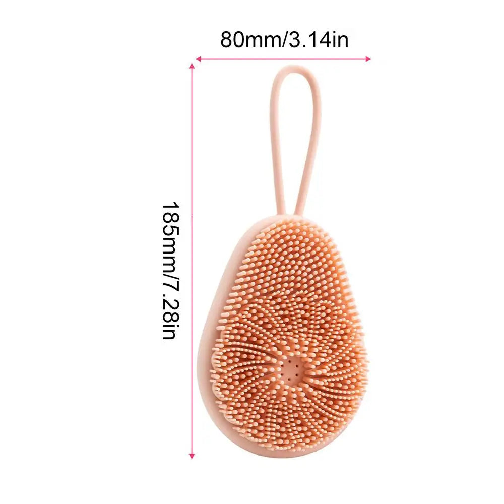 Dog Bath Scrubber Silicone Pet Shower Brush With Shampoo Dispenser Small Large Pet Hair Brush For Long Short Haired Cats Dogs