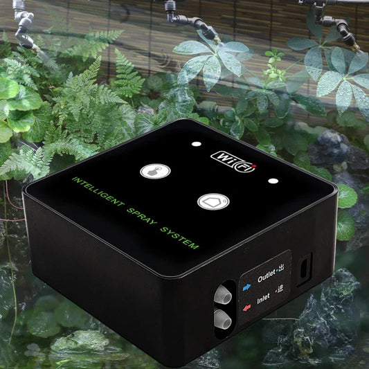 WiFi Control Intelligent Reptile Spray Humidifier Timer Automatic Mist Rainforest Timing Spray System Kit Irrigation Sprinkler