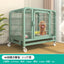 New Extra Thick Square Tube  Small Dog Cage with Toilet Indoor Family Dog House Kennel Pet Iron Cage