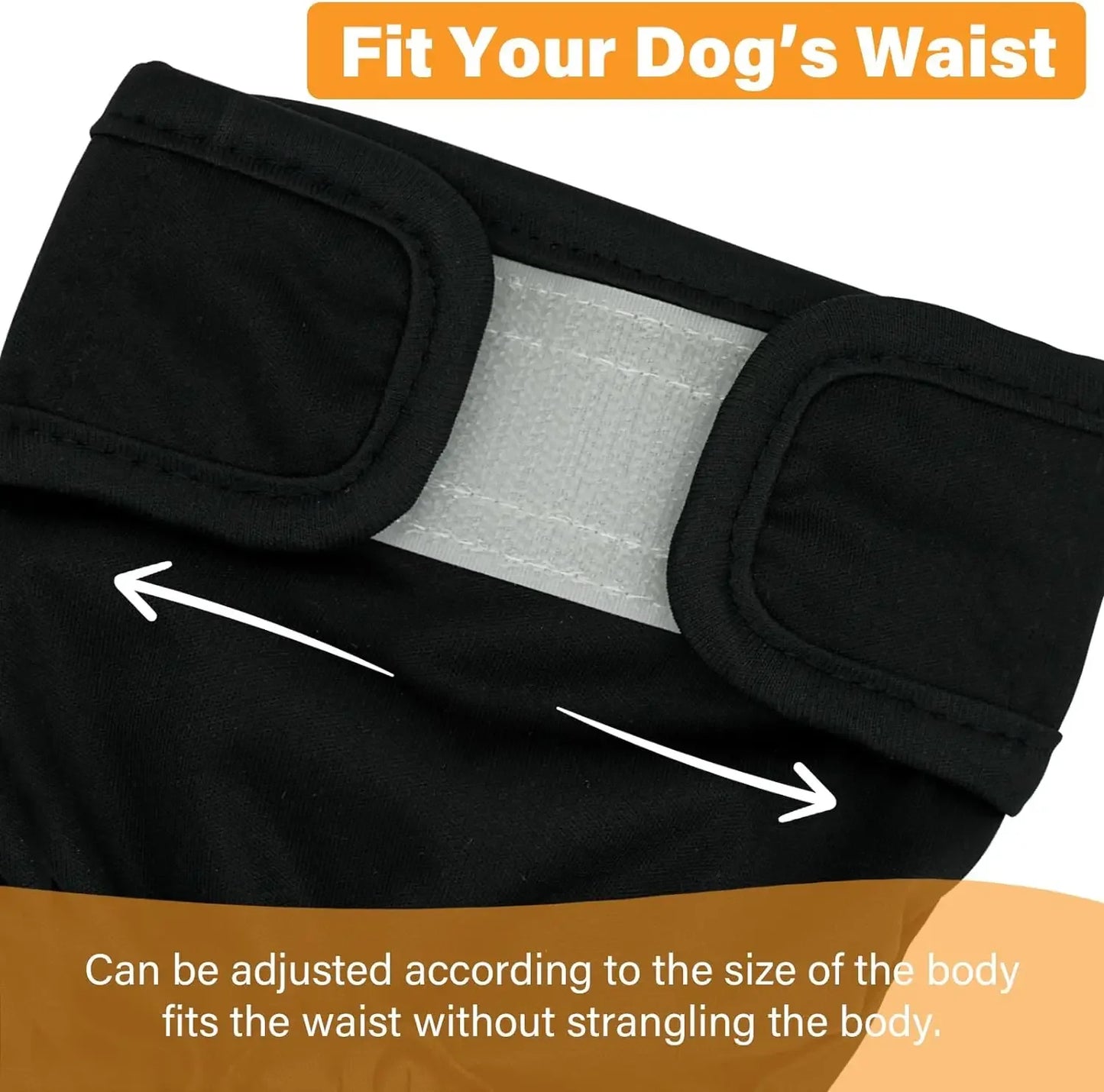 Washable Reusable Female Dog Diapers for Small Medium Large Dogs, Doggie Menstrual and Incontinence Safety Sanitary Panties