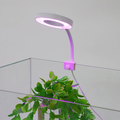 UXCELL Aquarium Light LED USB-plug Lamp with Timer 360° Rotate 3 Lighting Color Aquarium Plant Light for Fish Tank Clip-on