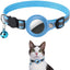 Pet cats AirTag PU Anti Loss Collar  Breakaway Reflective Strips Adjustable Kitten Collar Waterproof  cat collar accessories