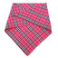 Floral Cotton Pet Collar for Kitten Double Layered Dog Harness Accessories Luxury Designer Outdoor Plaid Triangle Neck Collar