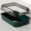 Cat Litter Box Large Pet Litter Box with Scatter Shield Open Top Pet Toilet High Sided Cat Poop Box Pet Cleaning Boxes