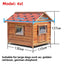4XL Pet Kennel Large Dog Summer Cooler All Seasons Universal Medium Dog Kennel Solid Wood Removal and Washing