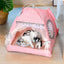 Cat Broken Flower Tent Semi Enclosed Internet Celebrity Tent Nest Universal For All Seasons Pet Supplies Summer Dog And Cat Nest