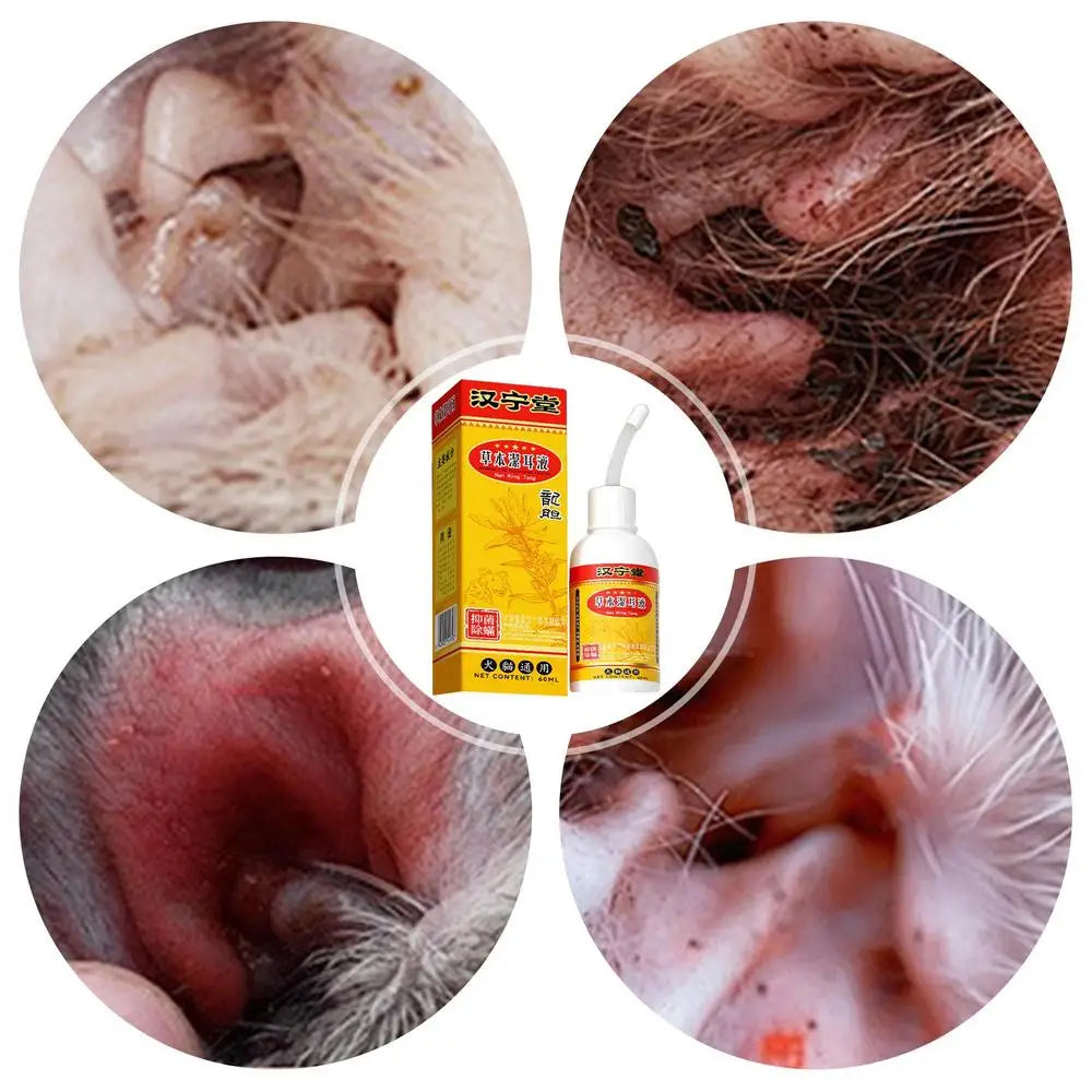 60ml Ear Cleaner For Pets Pet Ear Wash Ear Drops For Ear Cleaning Effective Pet Ear Care Products Relief Liquid With Mild