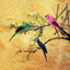 Artificial Simulation Foam Bird Creative Foam Feather Artificial Parrot Fake Animal Bird Imitation Bird Model for Garden Decor
