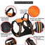 Pet dog chest back anti impact reflective vest style chest back large medium cat dog chest back traction rope set dog harness