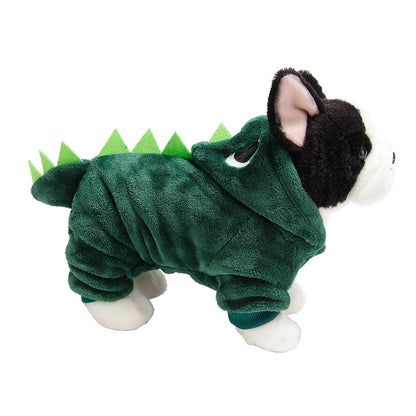 Winter Jacket For Dog Small Dog Coat Dinosaur Dogs Costume Christmas Outfit For Pet Medium Dogs Clothes Chihuahua Puppy Sweater