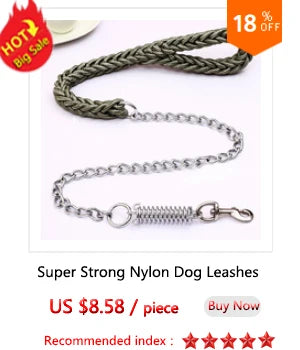 130cm Long Adjustable Large Dog Pets Leash Double Colors Canvas Double Row Nylon Dog Collar For Medium Large Dogs Pet Supplies
