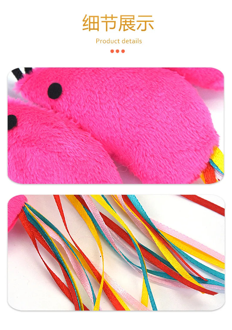 Pet Cat Toy Small Mouse Replacement Head Funny Cat Stick Cat Plush Toy Fishing Rod Replacement Head