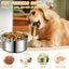Crate Water Bowl Stainless Steel Dog Crate Hang Water and Food Bowls Feeder Dish for Dogs & Cats for Dry and Wet Foods Pet Cage