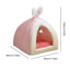 Rabbit Ear Plush Dog Cat Pet Bed House Nest Warm Super Soft Pet Basket Puppy Cushion Mat Cat Pets Supplies