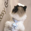 Cartoon Nylon Pet Dog Collar Accessories Anti Break Cat Small Puppy H-Shaped Harness Leash Set Travel Chihuahua Pet Accessories