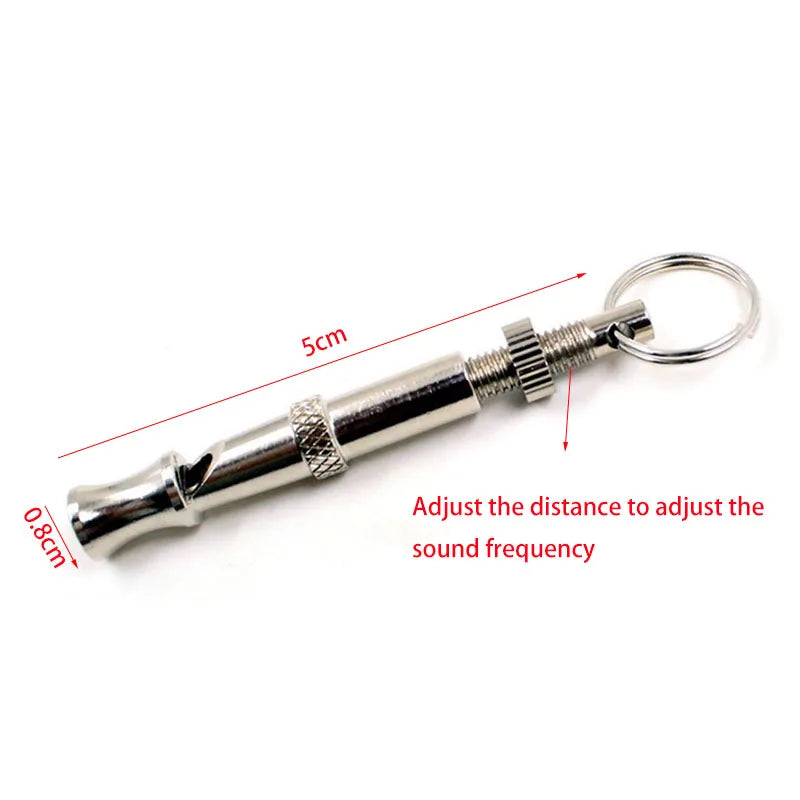 Puppy Pet Dog Whistle Two-tone Ultrasonic Flute Stop Barking Ultrasonic Sound Repeller Cat Dog Training Equipment Keychain