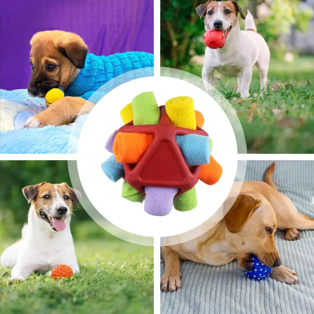 Furry Fellow Dog Toy Dog Snuffle Toy Sniff Ball Unbreakable Sniffle Interactive Treat Ball Dog Treat Dispenser Toy Dog Puzzle To