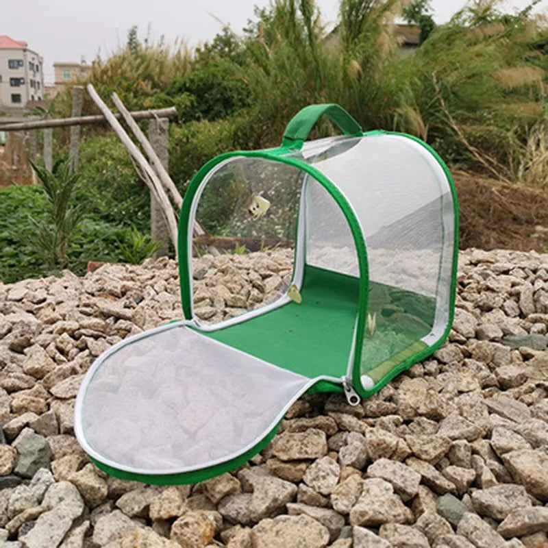 Collapsible Insect Cage Mesh Habitat Bird Butterfly Mantis Stick Grid Breeding Cricket Net Cloth Farm Cocoon Silkworm Hatch Cage