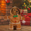 Gingerbread Man Dog Costume Soft Puppy Costume Hoodie Christmas Puppy Gingerbread Transformation Clothes For Cats Dogs