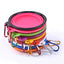 Mountaineering Buckle Silicone Pet Bowl Folding Bowl Outdoor Special Imitation Silicone Dog Bowl Portable For Outdoor Use