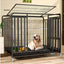 Dog Cage Small Medium Large Dog Square Tube Dog Cage Bold Iron Pet Dog Dog Cage Dog House Teddy Golden Retriever Supplies