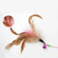 Pets Cat Feather Toys Plastic Kitten Interactive Stick Funny Cat Fishing Rod Game Wand Feather Stick Toy Pet Supplies Hot Sale