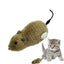 Cat Mice Toys Wind up Indoor Cat Plush Mouse Hunting Toy Plush Mice Pet Toys Clockwork Mouse Running Toy Realistic Mouse