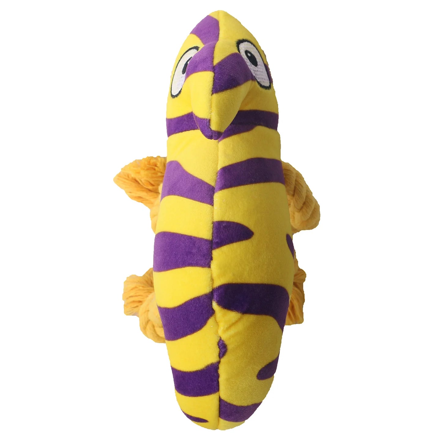 Dog Plush Toy Cross Border Plush Filled Striped Chameleon Lizard Squeaking Pet Toy Dog Toy Fleece Squeak Toys