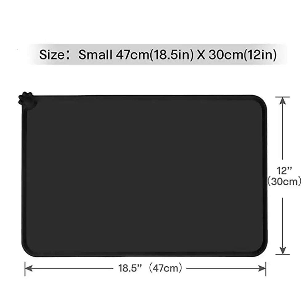 Dog Mat For Food And Water Large Dog Feeding Mat Food Grade Waterproof Non-Slip Silicone Pet Food Mat Waterproof Cat Mat For