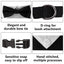 Dog Wedding Bandana Collar Dog Collar Bow Tie Breathable Dog Tuxedo Adjustable Neck Scarf for Weddings Parties Birthdays