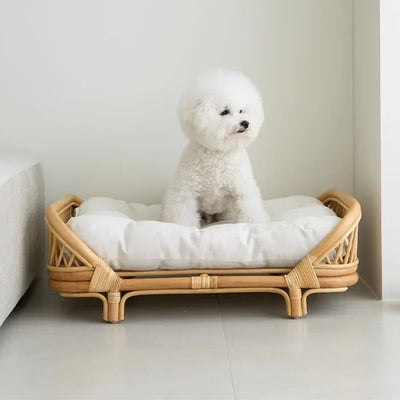 Dog bed universal cat litter pet bed rattan dog bed rattan kennels medium and small dogs winter and summer pet litter