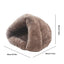Hooded Cat Bed Cave Soothing Triangular Plush Cave Bed Cat Tent Semi-Open Winter Pet Supplies Creative Non-Slip Bottom For Pets