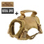 Tactical Small Dog Cat Harness Leash with Patches Working Training Puppy Straps with Handle Soft Mesh Adjustable Pet K9 Vest