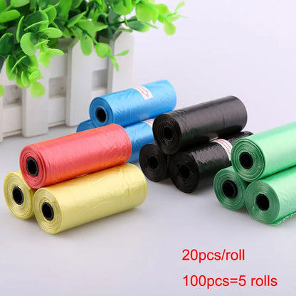 1/5 /10Rolls Pet Dog Poop Bags Degradable Waste Pick Up Clean Bag Dogs Garbage Bags Unscented Outdoor Clean Tools Pet supplies