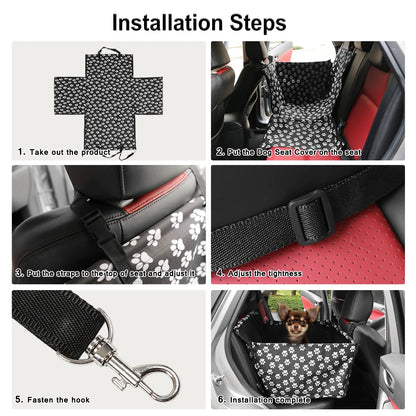 UXCELL Dog Car Back Seat Cover Waterproof Pet Travel Dog Beds Hammock Car Rear Back Protector Mats Safety Carrier For Dogs